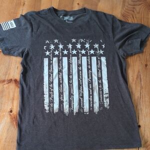 Black and White Graphic Tee for Men